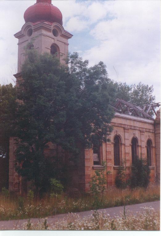 Libkovický kostel v roce 2001